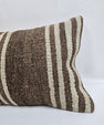 Turkish Hemp Pillow Cushion Natural Cream Brown Pillow Cushion Cover 16" x 24" #9152