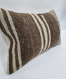 Turkish Hemp Pillow Cushion Natural Cream Brown Pillow Cushion Cover 16" x 24" #9152