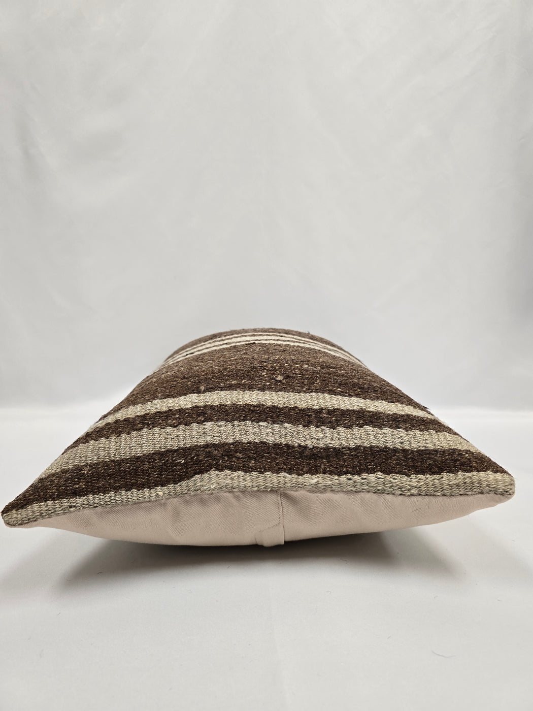 Turkish Hemp Pillow Cushion Natural Cream Brown Pillow Cushion Cover 16" x 24" #9152