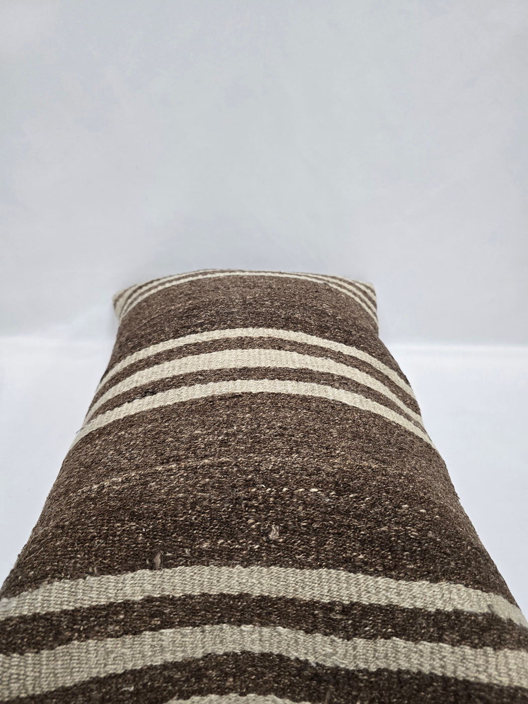 Turkish Hemp Pillow Cushion Natural Cream Brown Pillow Cushion Cover 16" x 24" #9152