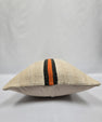 Turkish Hemp Pillow Cushion Natural Cream Black Orange Pillow Cushion Cover 16" x 24" #9151