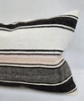 Turkish Hemp Pillow Cushion Natural Cream Black Pink Pillow Cushion Cover 16" x 24" #9147
