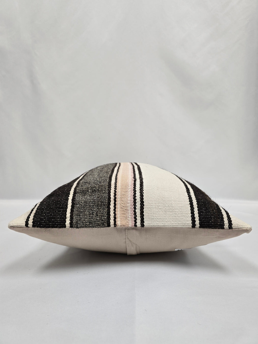 Turkish Hemp Pillow Cushion Natural Cream Black Pink Pillow Cushion Cover 16" x 24" #9147