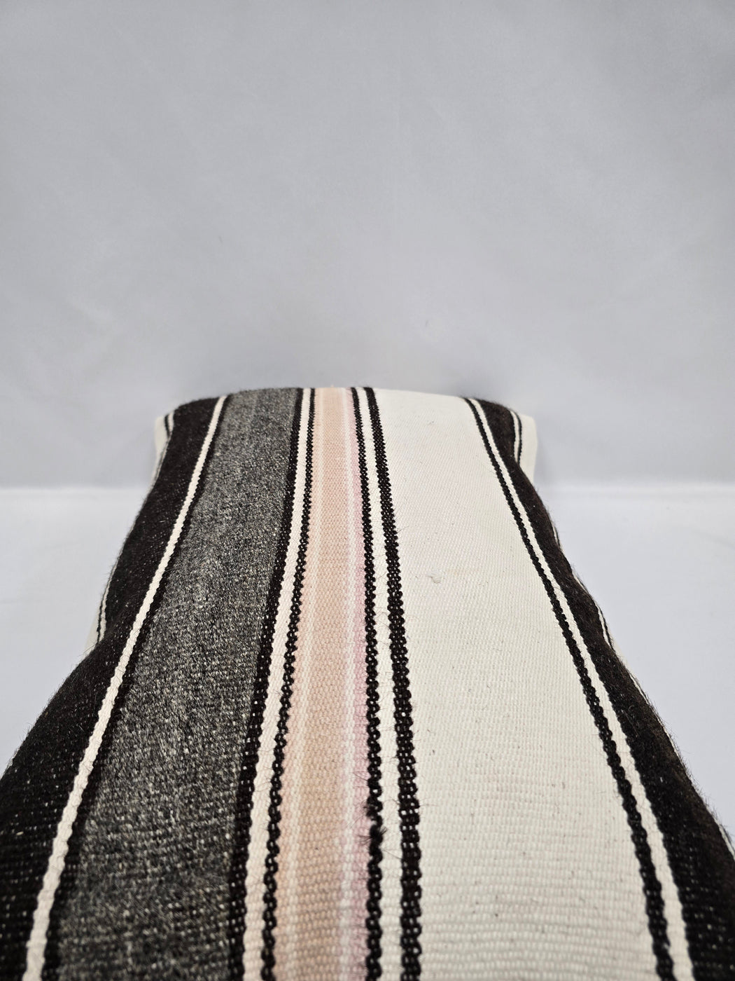 Turkish Hemp Pillow Cushion Natural Cream Black Pink Pillow Cushion Cover 16" x 24" #9147