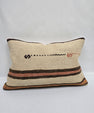 Turkish Hemp Pillow Cushion Natural Cream Black Brown Pillow Cushion Cover 16" x 24" #9032