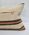 Turkish Hemp Pillow Cushion Natural Cream Black Brown Pillow Cushion Cover 16" x 24" #9032