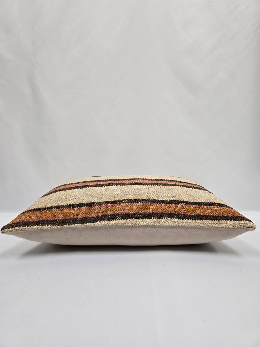 Turkish Hemp Pillow Cushion Natural Cream Black Brown Pillow Cushion Cover 16" x 24" #9032