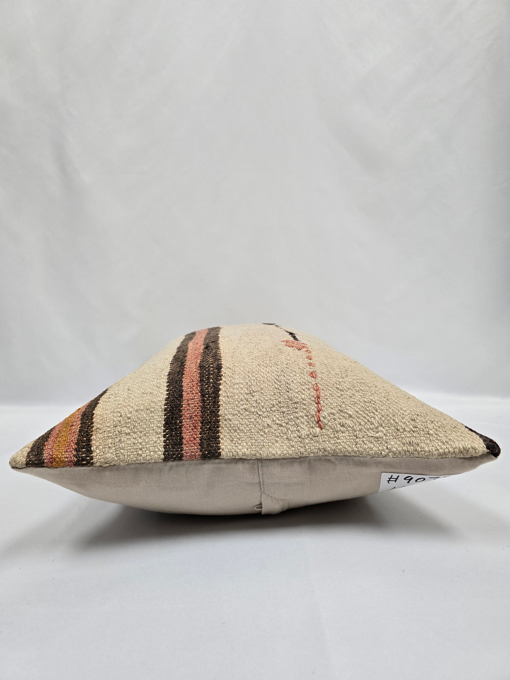 Turkish Hemp Pillow Cushion Natural Cream Black Brown Pillow Cushion Cover 16" x 24" #9032