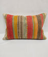 Turkish Hemp Pillow Cushion Natural Red Yellow Pillow Cushion Cover 16" x 24" #9053