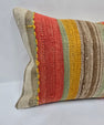 Turkish Hemp Pillow Cushion Natural Red Yellow Pillow Cushion Cover 16" x 24" #9053