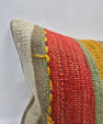 Turkish Hemp Pillow Cushion Natural Red Yellow Pillow Cushion Cover 16" x 24" #9053