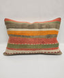 Turkish Hemp Pillow Cushion Natural Brown Orange Pillow Cushion Cover 16" x 24" #9042