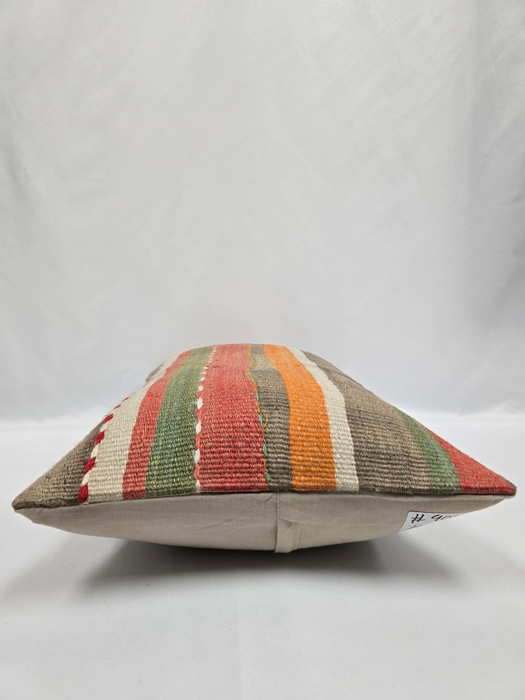 Turkish Hemp Pillow Cushion Natural Brown Orange Pillow Cushion Cover 16" x 24" #9042