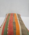 Turkish Hemp Pillow Cushion Natural Brown Orange Pillow Cushion Cover 16" x 24" #9042