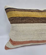 Turkish Hemp Pillow Cushion Natural Brown Cream Pillow Cushion Cover 16" x 24" #9034