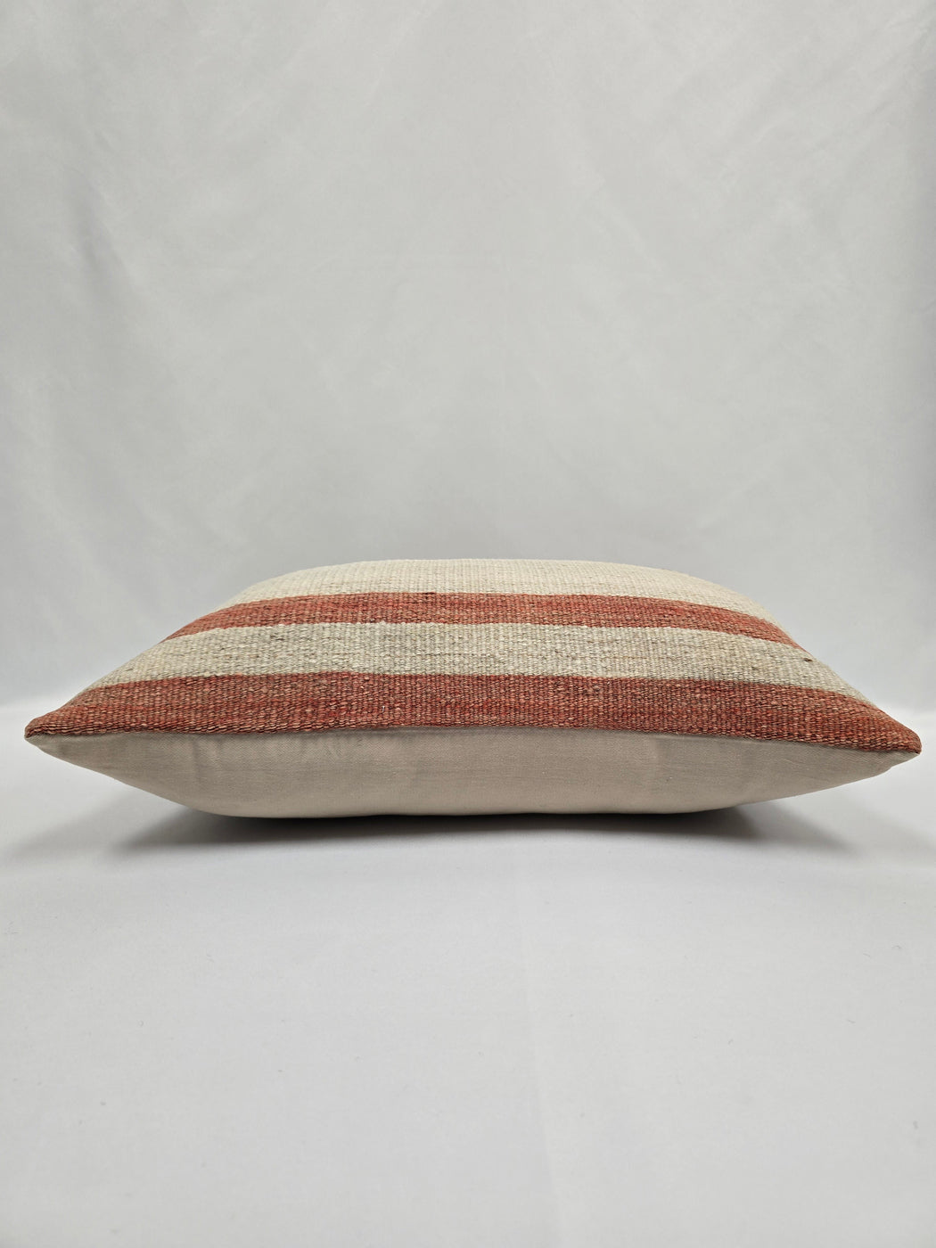 Turkish Hemp Pillow Cushion Natural Brown Cream Pillow Cushion Cover 16" x 24" #9034
