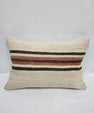 Turkish Hemp Pillow Cushion Natural Cream Brown Pillow Cushion Cover 16" x 24" #9038