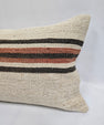 Turkish Hemp Pillow Cushion Natural Cream Brown Pillow Cushion Cover 16" x 24" #9038