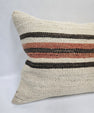 Turkish Hemp Pillow Cushion Natural Cream Brown Pillow Cushion Cover 16" x 24" #9038