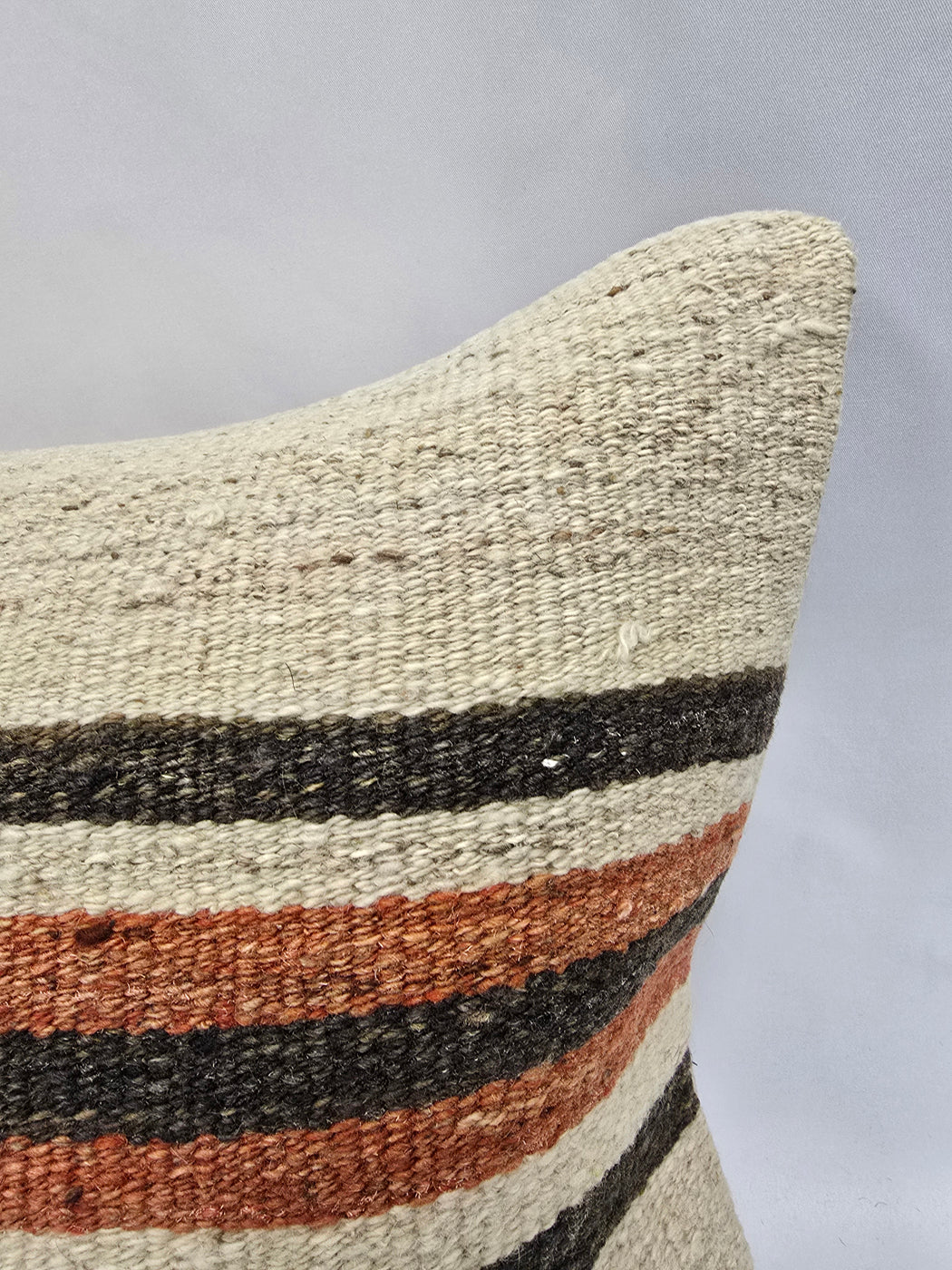 Turkish Hemp Pillow Cushion Natural Cream Brown Pillow Cushion Cover 16" x 24" #9038