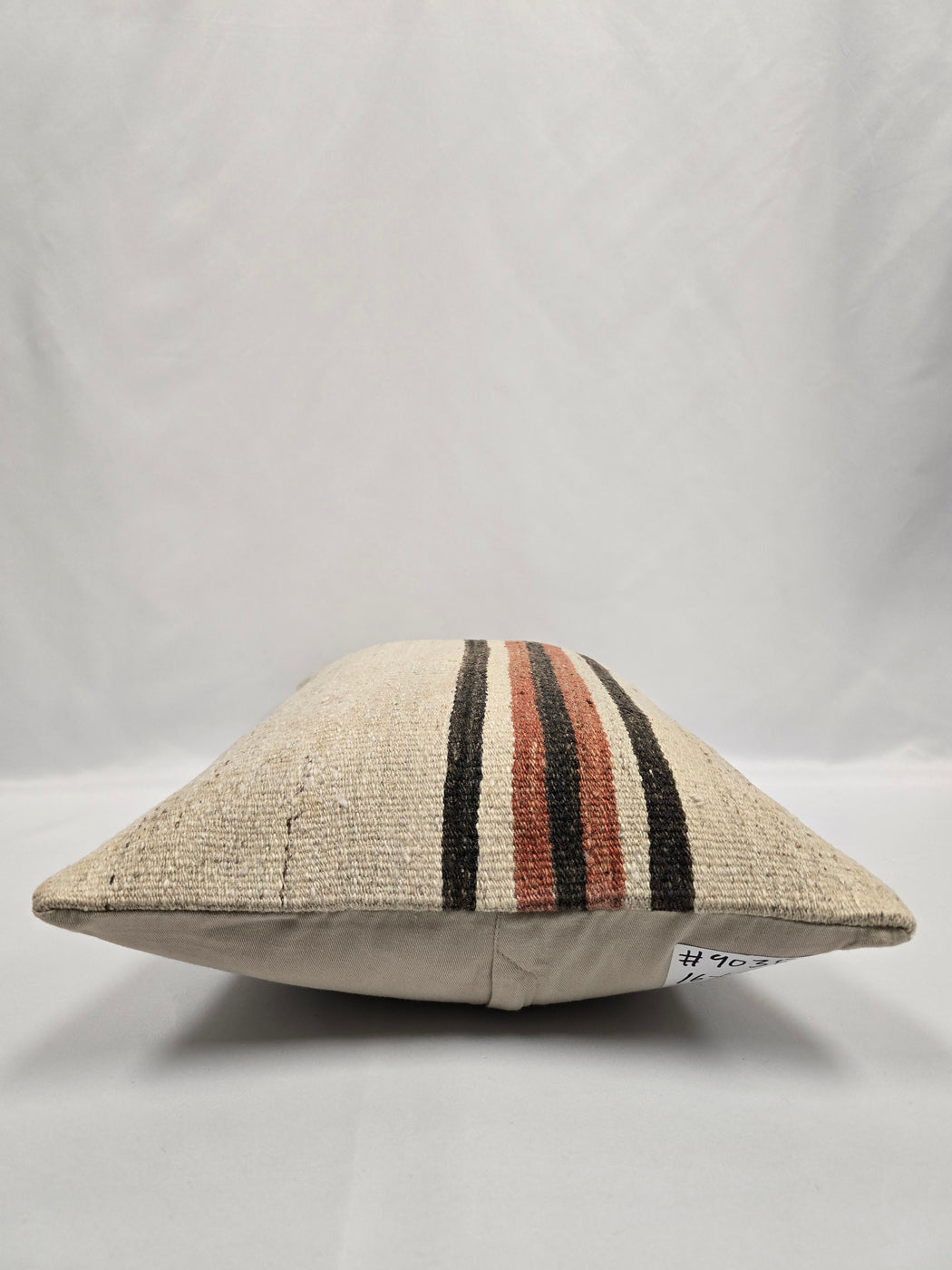 Turkish Hemp Pillow Cushion Natural Cream Brown Pillow Cushion Cover 16" x 24" #9038