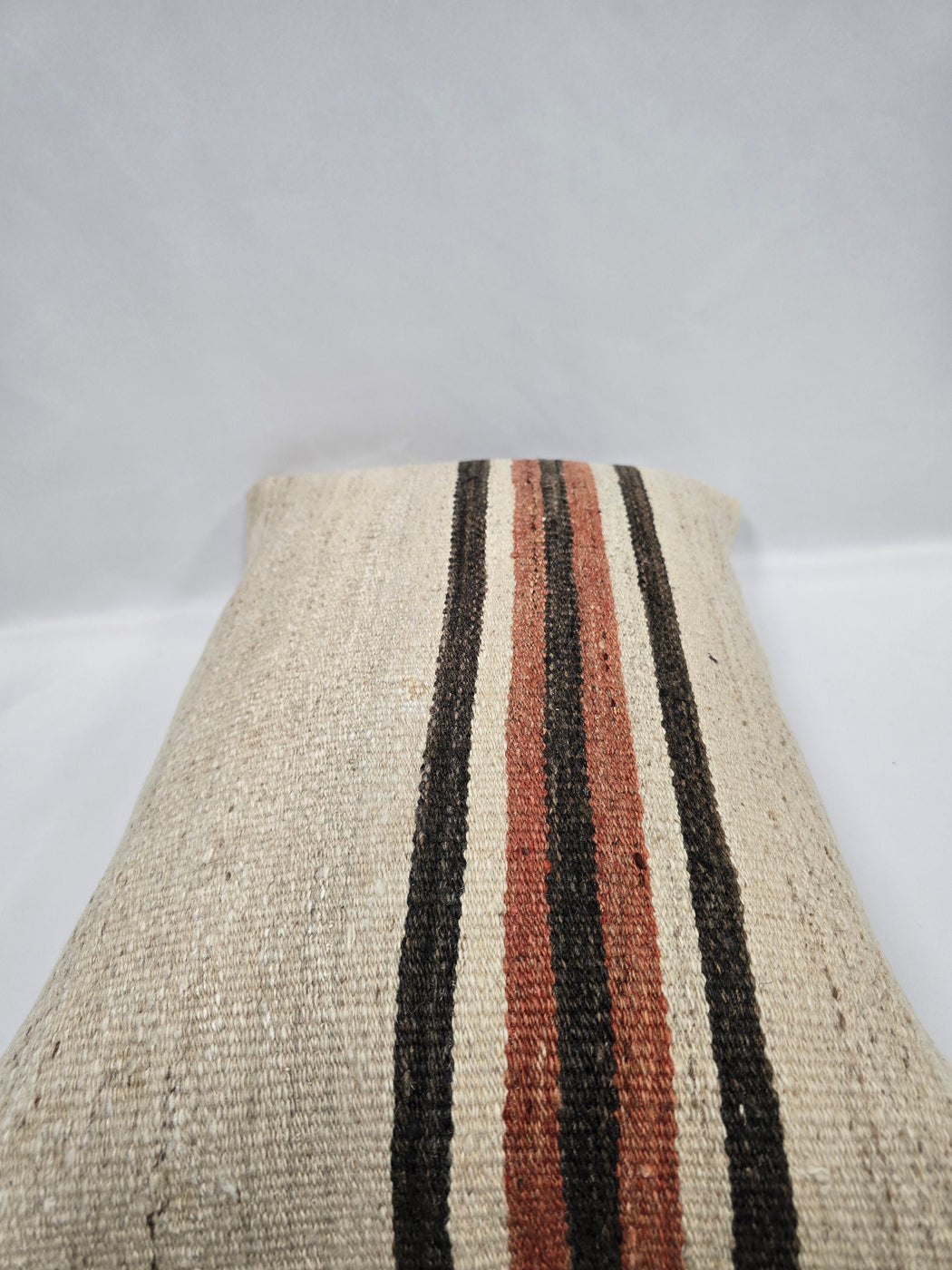 Turkish Hemp Pillow Cushion Natural Cream Brown Pillow Cushion Cover 16" x 24" #9038