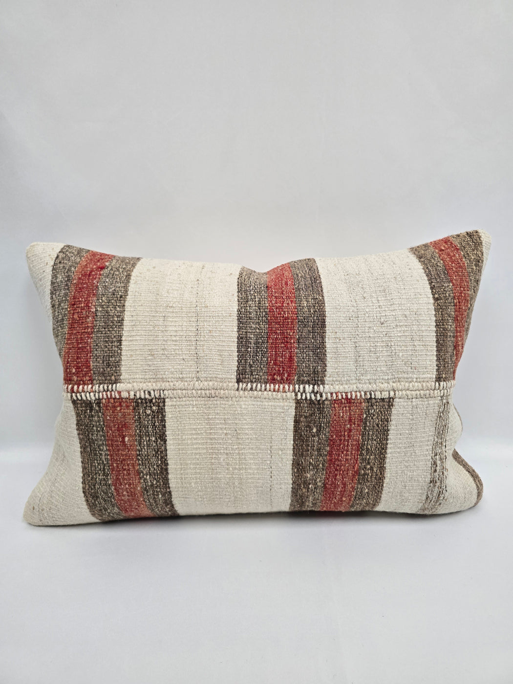 Turkish Hemp Pillow Cushion Natural Cream Brown Pillow Cushion Cover 16" x 24" #9035