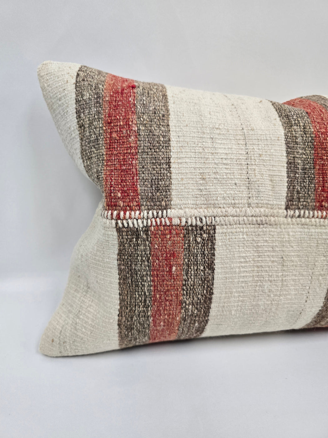 Turkish Hemp Pillow Cushion Natural Cream Brown Pillow Cushion Cover 16" x 24" #9035