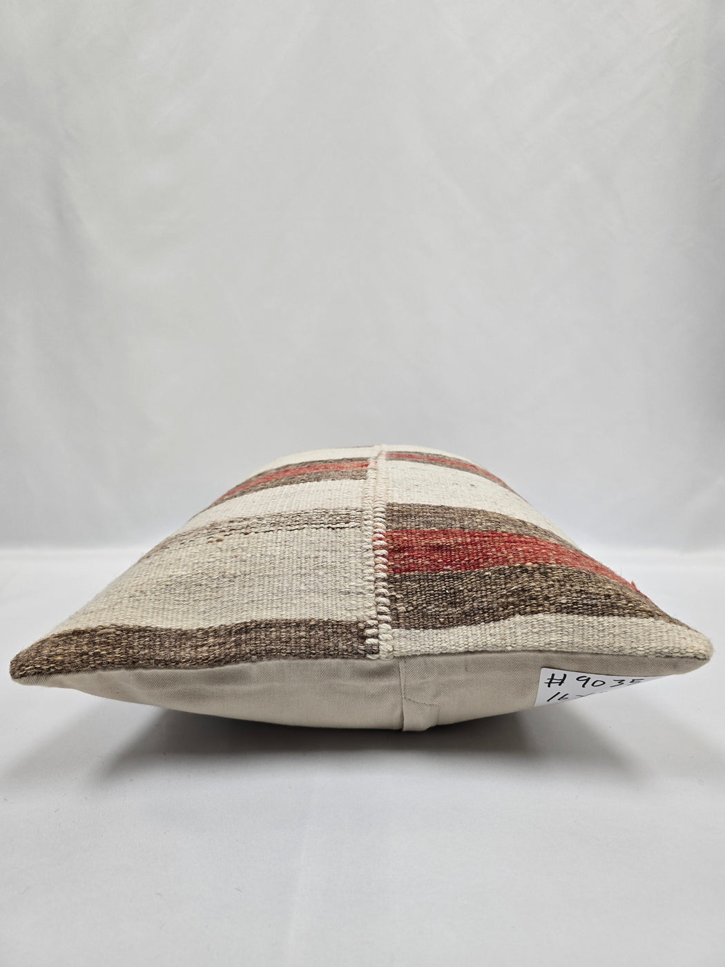 Turkish Hemp Pillow Cushion Natural Cream Brown Pillow Cushion Cover 16" x 24" #9035