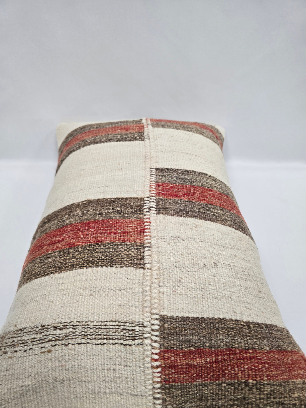 Turkish Hemp Pillow Cushion Natural Cream Brown Pillow Cushion Cover 16" x 24" #9035