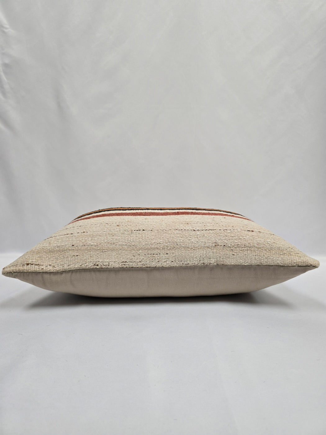Turkish Hemp Pillow Cushion Natural Cream Black Orange Pillow Cushion Cover 16" x 24" #9030