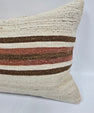 Turkish Hemp Pillow Cushion Natural Cream Brown Pillow Cushion Cover 16" x 24" #9029