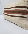 Turkish Hemp Pillow Cushion Natural Cream Brown Pillow Cushion Cover 16" x 24" #9029