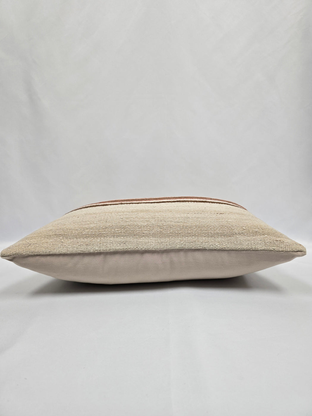 Turkish Hemp Pillow Cushion Natural Cream Brown Pillow Cushion Cover 16" x 24" #9029