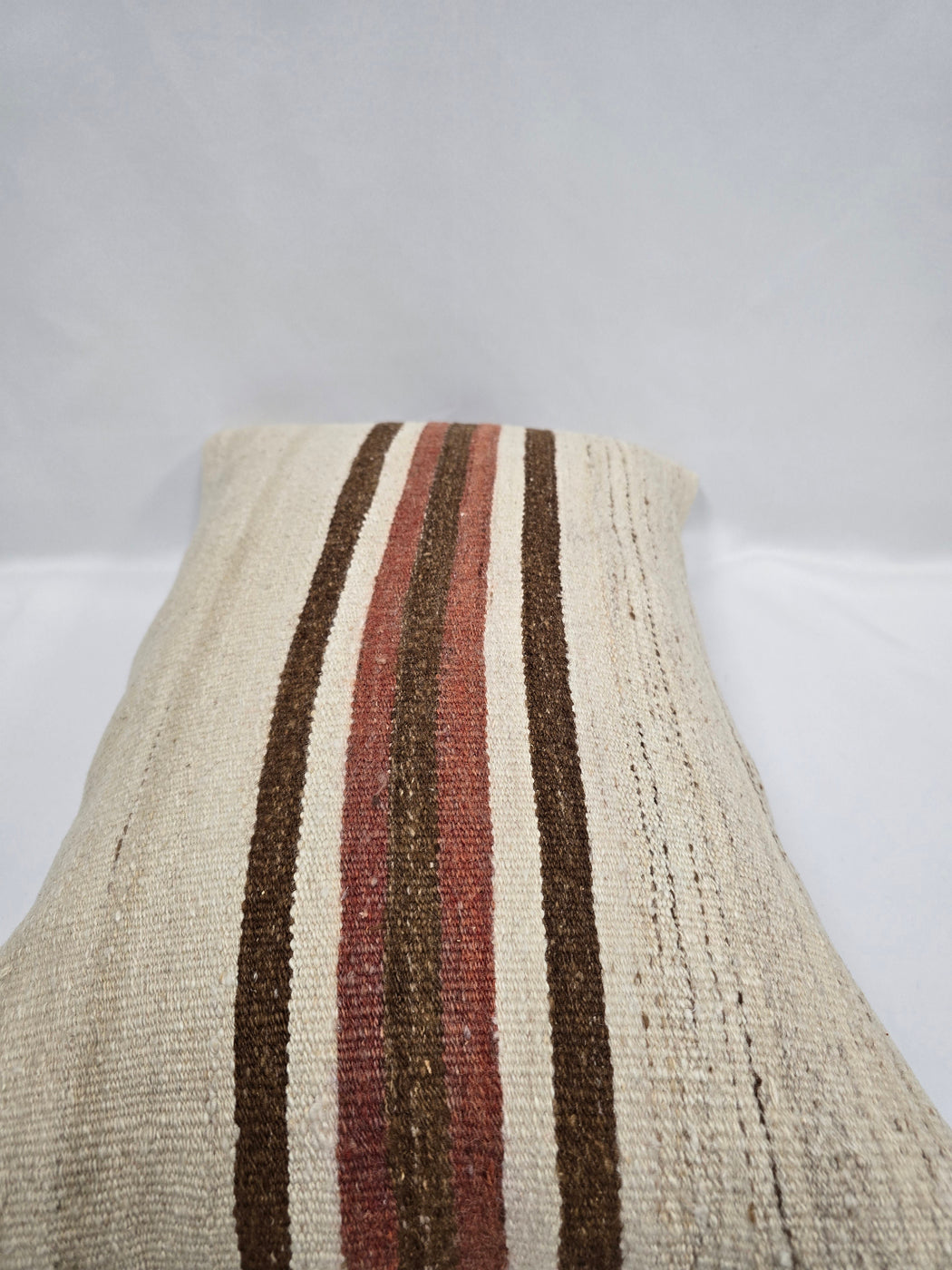 Turkish Hemp Pillow Cushion Natural Cream Brown Pillow Cushion Cover 16" x 24" #9029