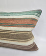 Turkish Hemp Pillow Cushion Natural Cream Brown Pillow Cushion Cover 16" x 24" #9051