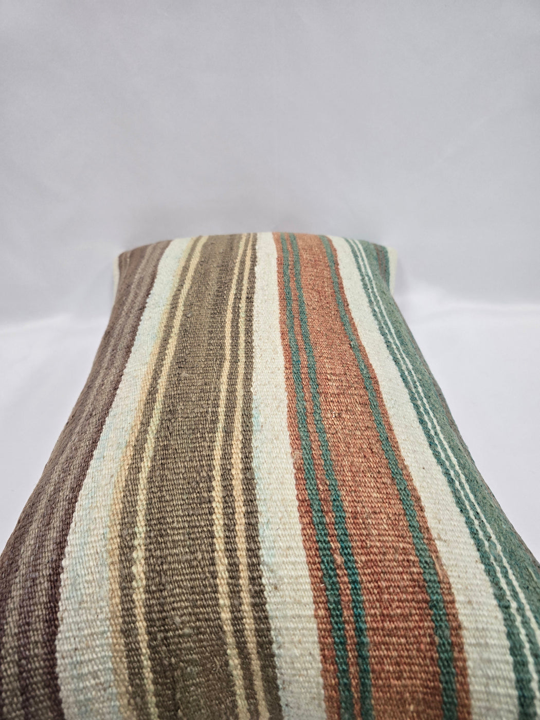 Turkish Hemp Pillow Cushion Natural Cream Brown Pillow Cushion Cover 16" x 24" #9051