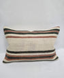 Turkish Hemp Pillow Cushion Natural Cream Brown Pillow Cushion Cover 16" x 24" #9050