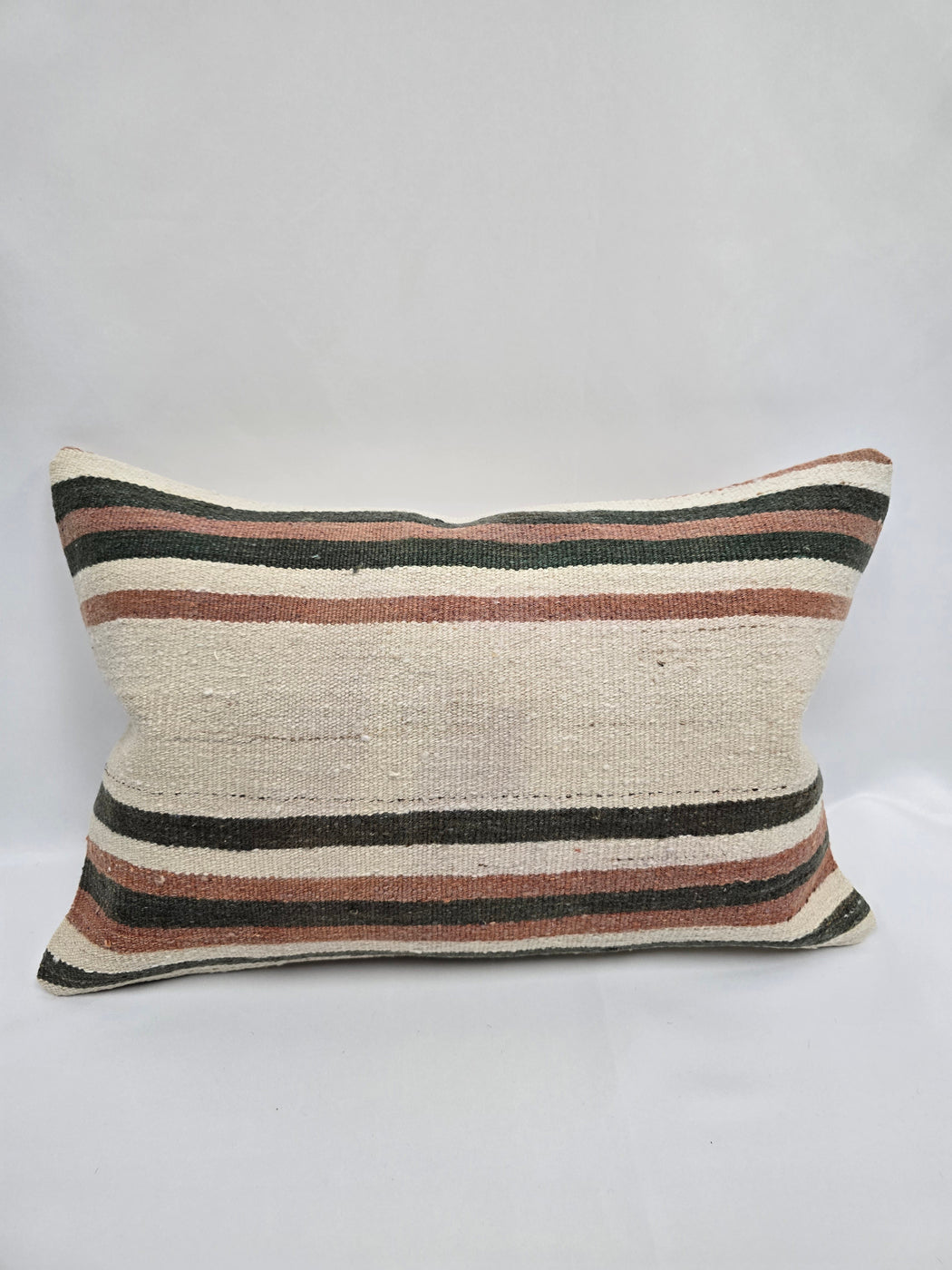 Turkish Hemp Pillow Cushion Natural Cream Brown Pillow Cushion Cover 16" x 24" #9050