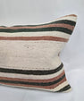 Turkish Hemp Pillow Cushion Natural Cream Brown Pillow Cushion Cover 16" x 24" #9050