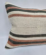 Turkish Hemp Pillow Cushion Natural Cream Brown Pillow Cushion Cover 16" x 24" #9050