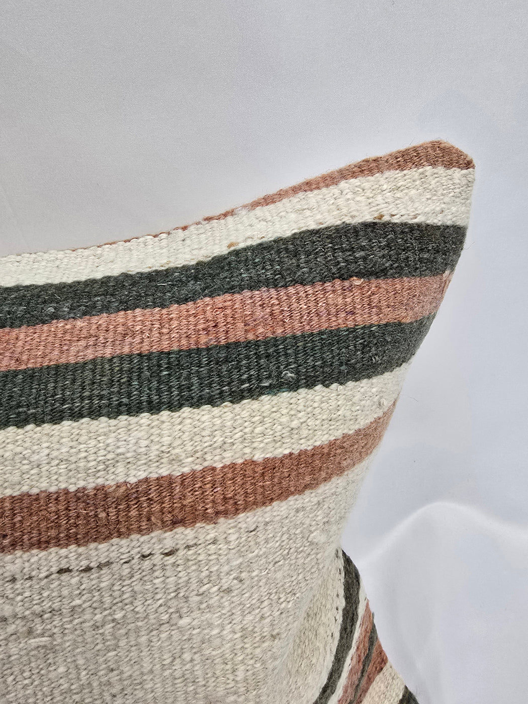 Turkish Hemp Pillow Cushion Natural Cream Brown Pillow Cushion Cover 16" x 24" #9050