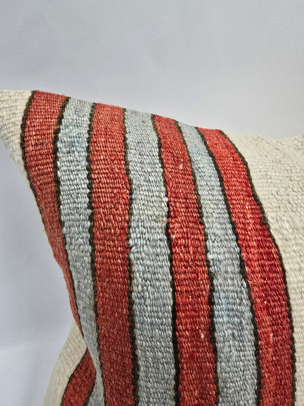Turkish Hemp Pillow Cushion Natural Cream Red Blue Yellow Pillow Cushion Cover 16" x 24" #9046