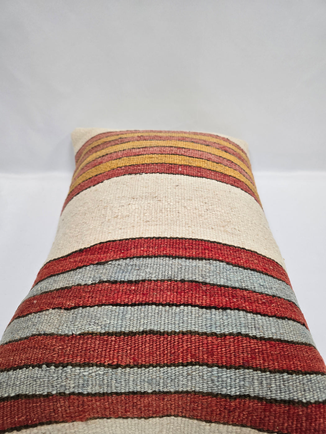 Turkish Hemp Pillow Cushion Natural Cream Red Blue Yellow Pillow Cushion Cover 16" x 24" #9046