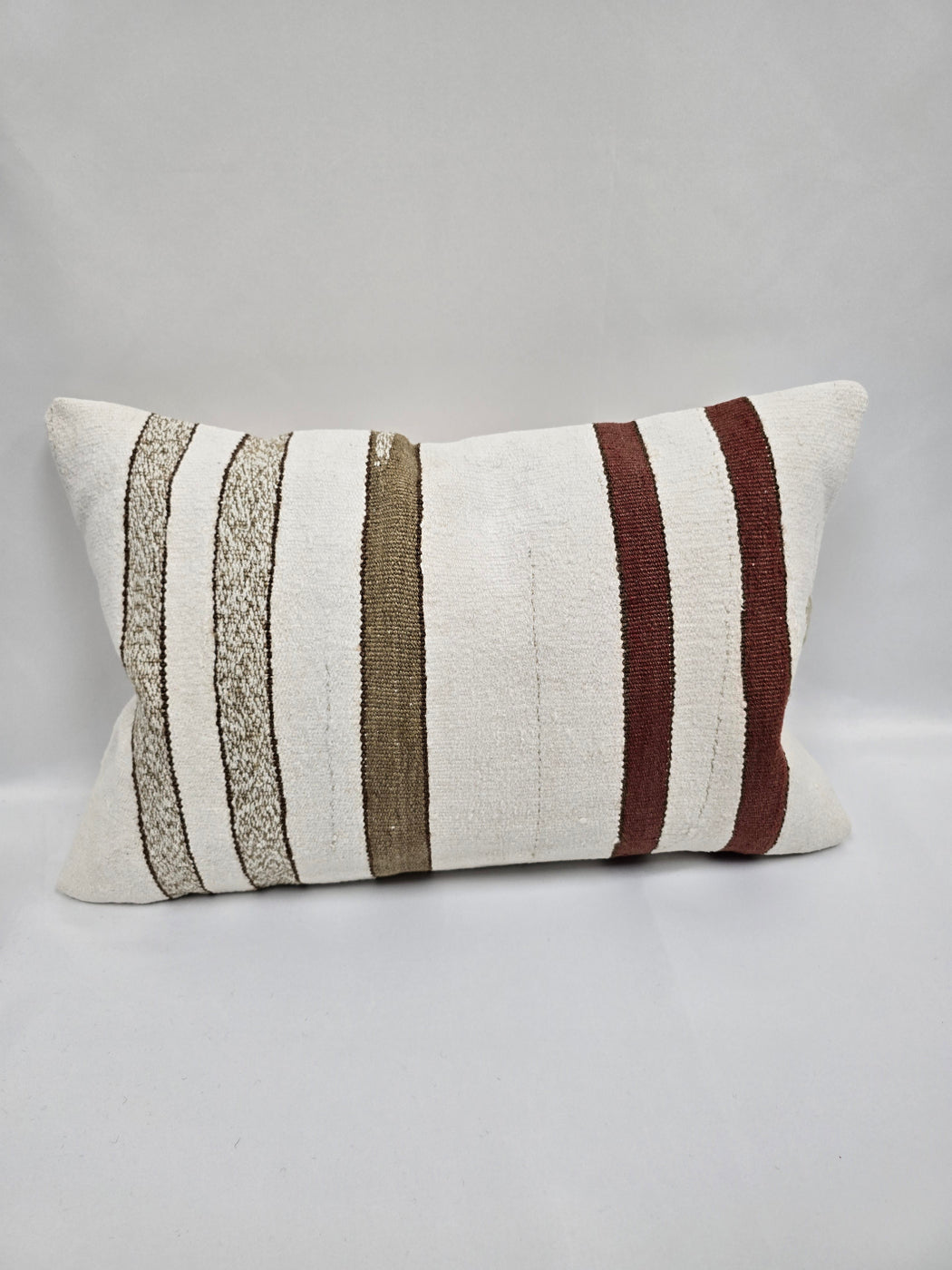 Turkish Hemp Pillow Cushion Natural Beige Brown Green Pillow Cushion Cover 16" x 24" #9044