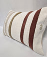 Turkish Hemp Pillow Cushion Natural Beige Brown Green Pillow Cushion Cover 16" x 24" #9044