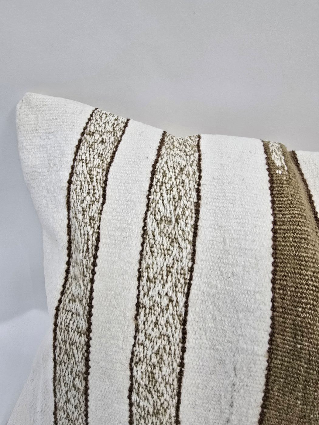 Turkish Hemp Pillow Cushion Natural Beige Brown Green Pillow Cushion Cover 16" x 24" #9044