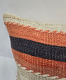 Turkish Hemp Pillow Cushion Natural Beige Orange Pillow Cushion Cover 16" x 24" #9047