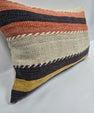 Turkish Hemp Pillow Cushion Natural Beige Orange Pillow Cushion Cover 16" x 24" #9047