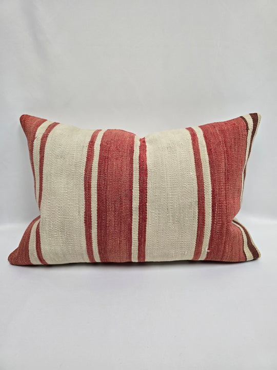 Turkish Hemp Pillow Cushion Natural Brown  Cream Pillow Cushion Cover 16" x 24" #9027